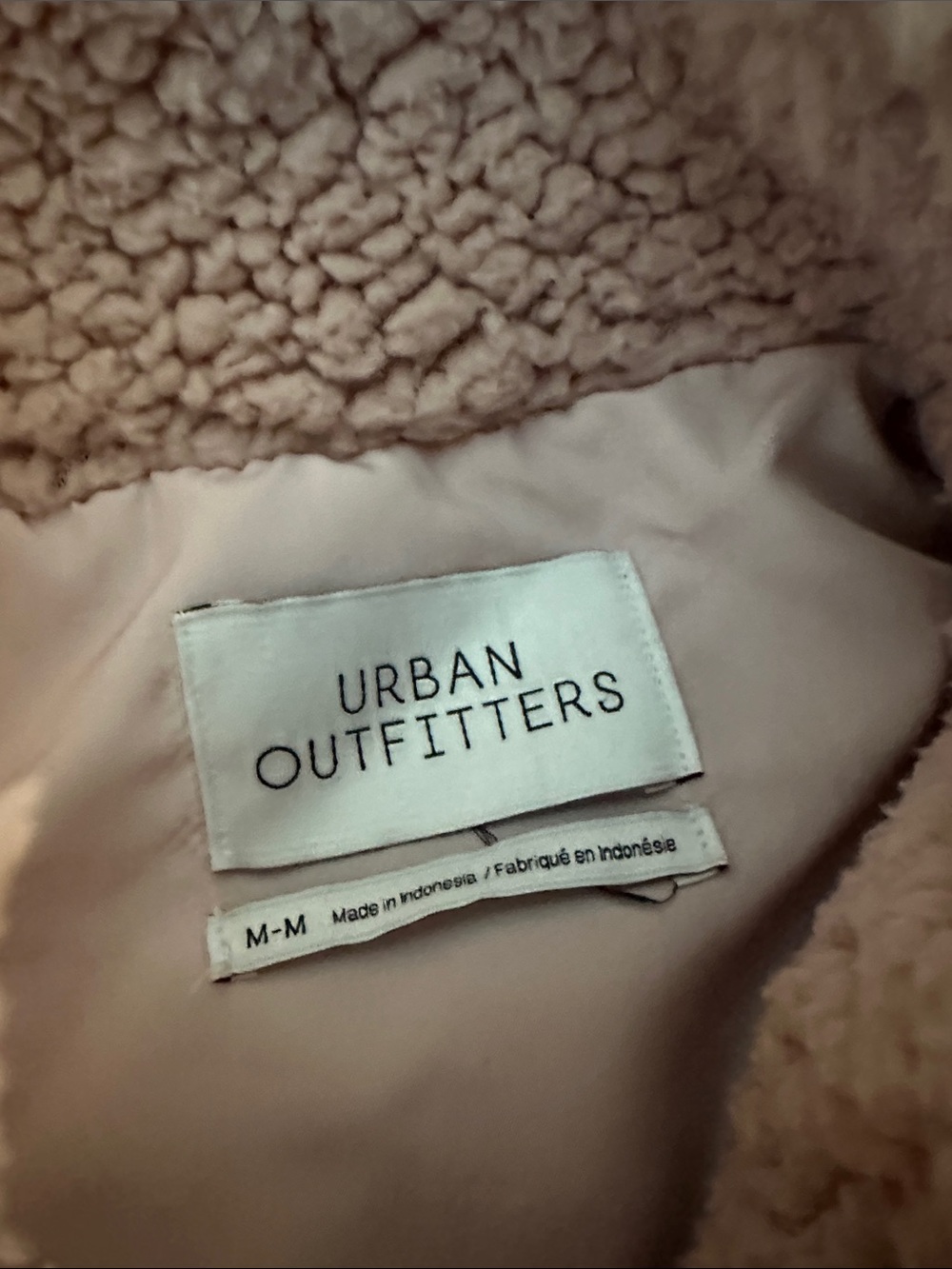 Urban Outfitters Taupe Teddy Sherpa Zip Jacket - Picture 4 of 5